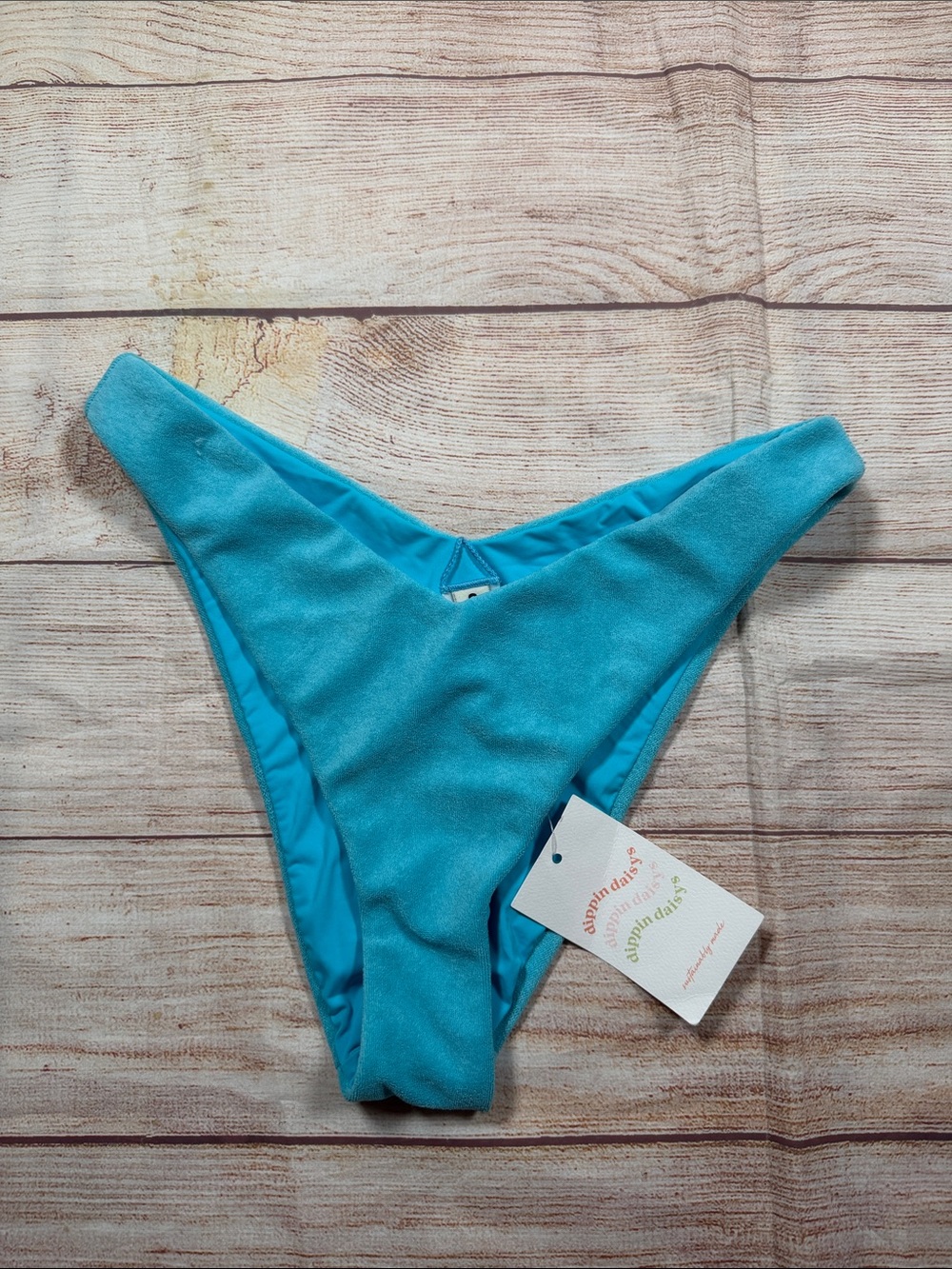 NWT Dippin' Daisy's Powder Blue Mystery Bikini Bottom